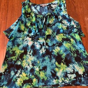Dressbarn Ruffled Tank Top Size XL